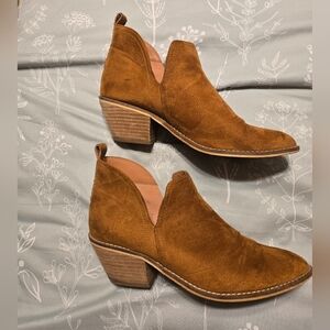 Boutique By Corkys Brown Suede Ankle Booties.